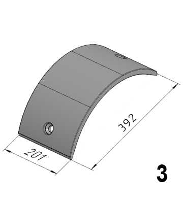 Р-909 (101079700) Бронелист затвора BHS