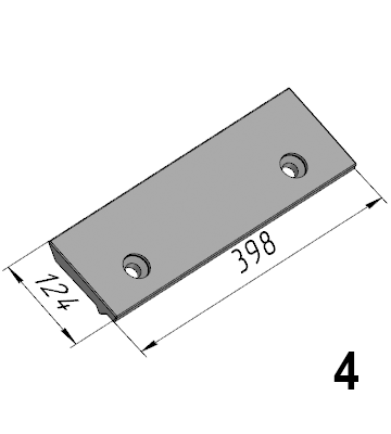 Р-768 (SLB010311293; 14033996) Бронелист нижний средний SANY (SLB1500)
