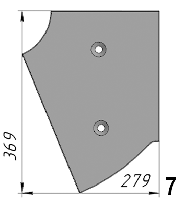 Р-778 (SLB010307366; 14033993) Торцевой бронелист SANY (SLB1500)