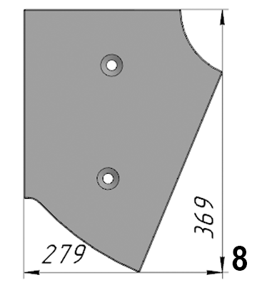 Р-779 (SLB010307400; 14033994) Торцевой бронелист SANY (SLB1500)