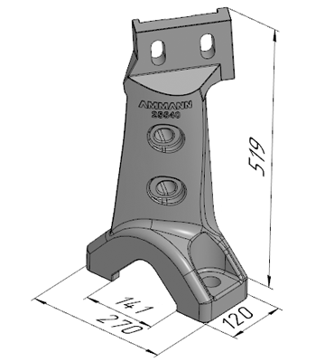 Р-702 (005652; 25540) Стойка правая AMMANN