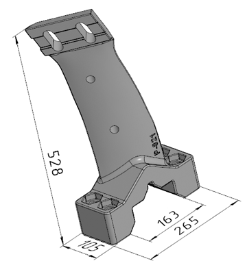 Р-821 (2121034) Стойка левая AMOMATIC (160SM)