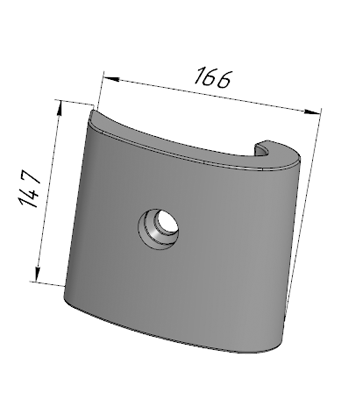 Р-827 (2121041) Защита правой стойки (нижняя) AMOMATIC (160SM)