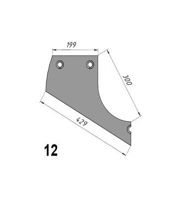 Р-577 (90-003087; 0131.0018) Торцевой бронелист левый крайний BENNINGHOVEN