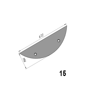 Р-580 (90-003091; 0131.0033) Торцевой бронелист нижний BENNINGHOVEN