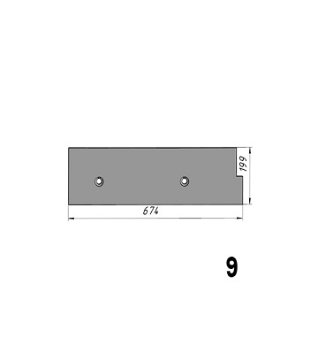 Р-589 (05-000212; 1023.0002) Торцевой бронелист верхний BENNINGHOVEN