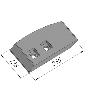 Р-029 (A) Лопатка левая DMI (MB1000)