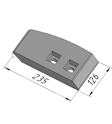 Р-030 (B) Лопатка правая DMI (MB1000)