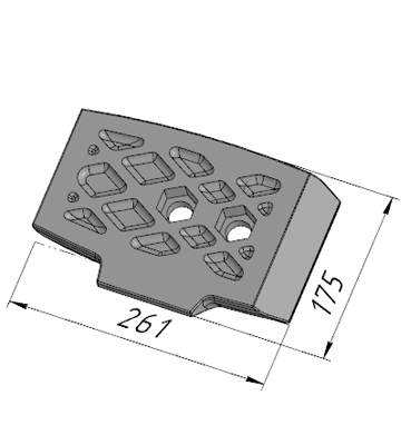 Р-043 (M) Лопатка левая DMI (MB1300)
