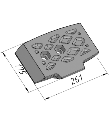Р-044 (S) Лопатка правая DMI (MB1300)