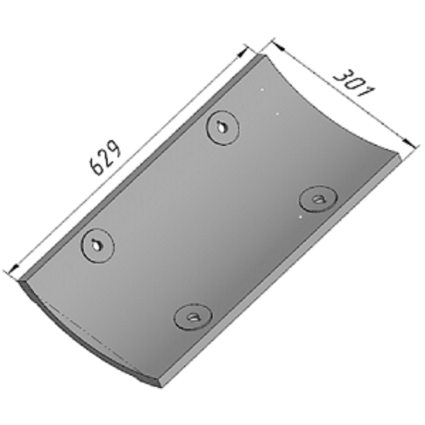 Р-667 (D086800005) Бронелист затвора MARINI