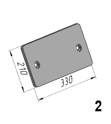 Р-851 (СЛ6; СЛ100.00.00.006) Бронелист боковой Номбус (НС100)