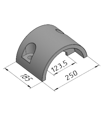 Р-993 (A; A08150105) Бугель правый SPECO (AP-1300)