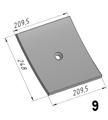 Р-605 (16C-5; JB2000.07-05; 42.01.00573) Бронелист основной средний TTM