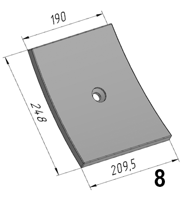 Р-606 (16C-4; JB2000.07-04; 42.01.00579) Бронелист основной крайний TTM