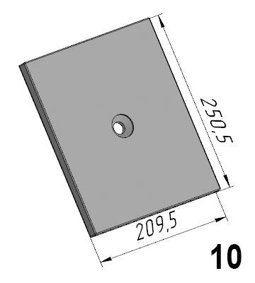 Р-607 (24C-6; 32C-6; 42.01.00576) Бронелист боковой TTM