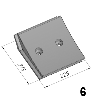Р-608 (24C-3; 42.01.00581) Бронелист нижний средний TTM