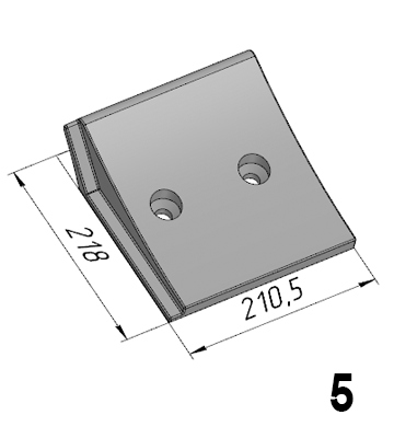 Р-610 (24C-4; 42.01.00574) Бронелист нижний крайний TTM
