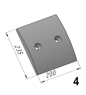 Р-619 (32C-1; TT03-NBG3000.03-01; 42.01.00641) Бронелист затвора TTM